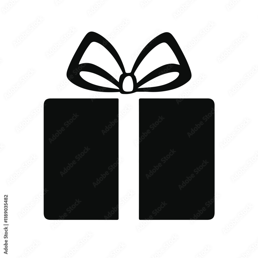Logo gift icon simple shapes vector graphic Logo gift icon simple shapes vector graphic