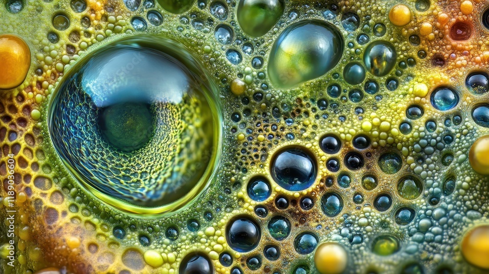 Colorful Macro Photography of Water Droplets Colorful Macro Photography of Water Droplets