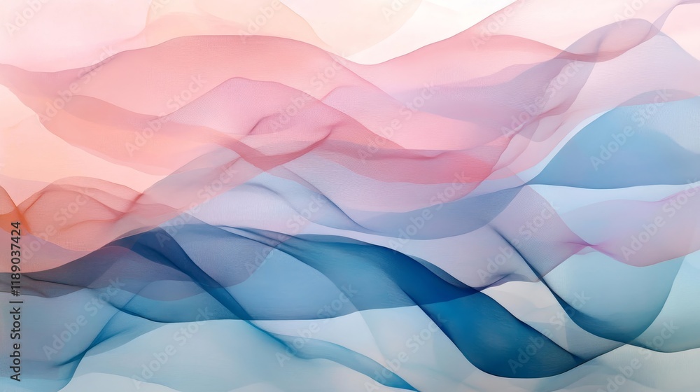 Obraz premium Translucent Gradient Polygons in Modern Abstract Style with Soft Shadows