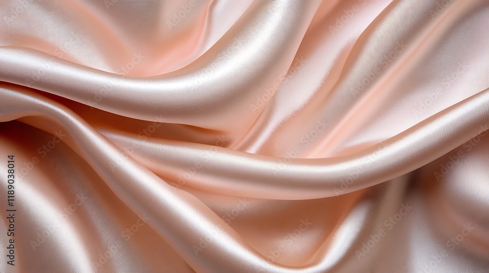Fototapeta premium Luxurious Pale Pink Satin Fabric Smooth Background for Design