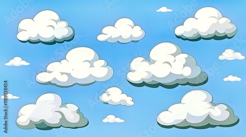 seamless pattern with clouds