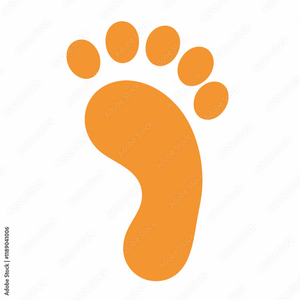 Human footprint collection isolated on background Vector illustration Human footprint collection isolated on background Vector illustration