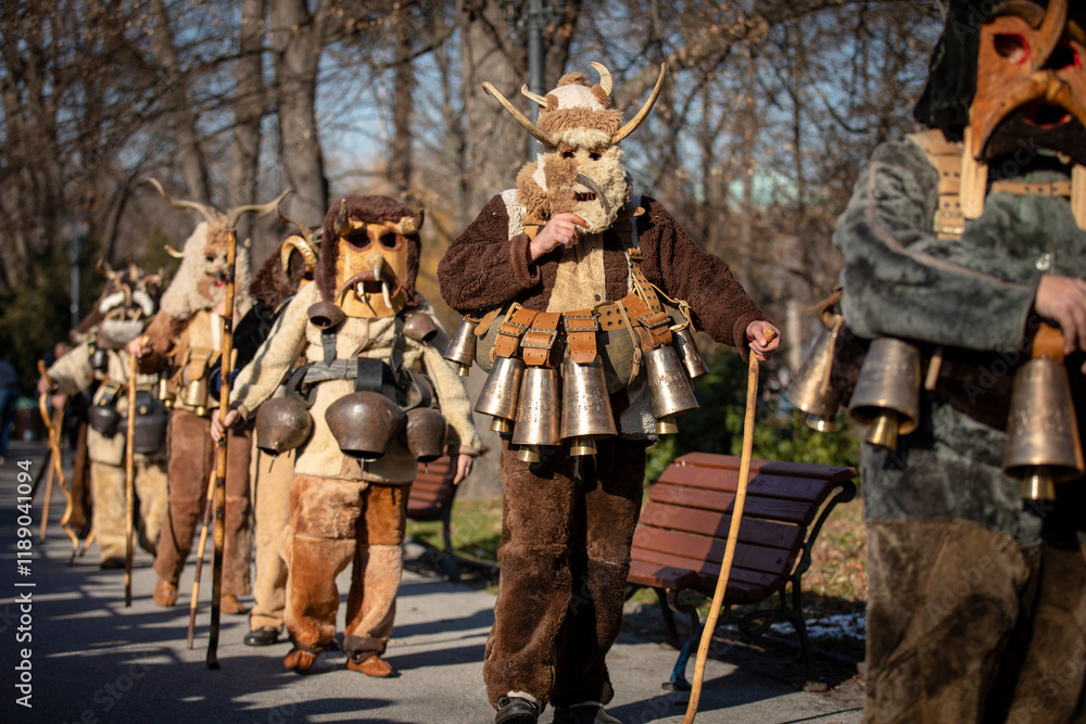 Obraz premium Masquerade festival in Sofia, Bulgaria