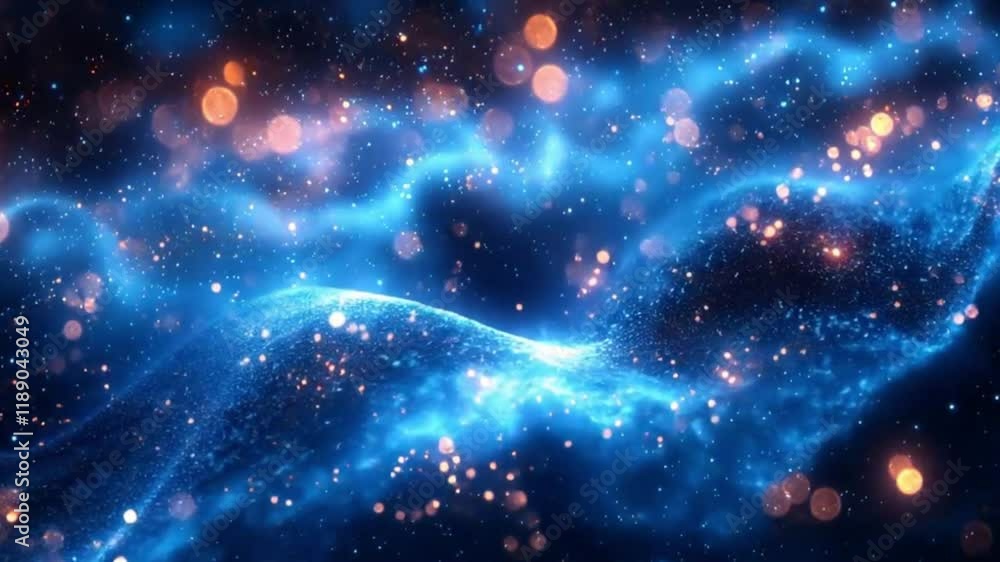 Futuristic Particle System: Vibrant Colors Futuristic Particle System: Vibrant Colors