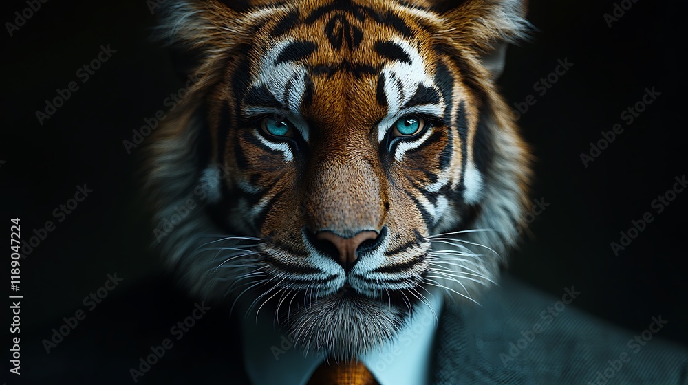 Fototapeta premium portrait of a bengal tiger