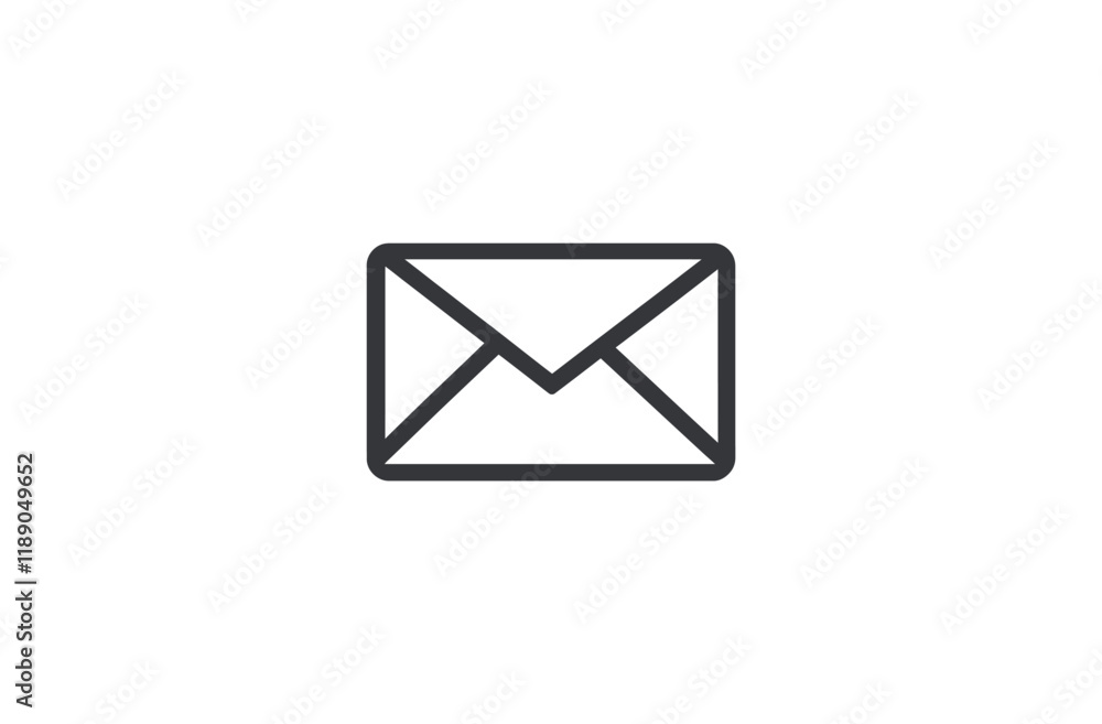 Mail icon Vector Silhouette Design Mail icon Vector Silhouette Design