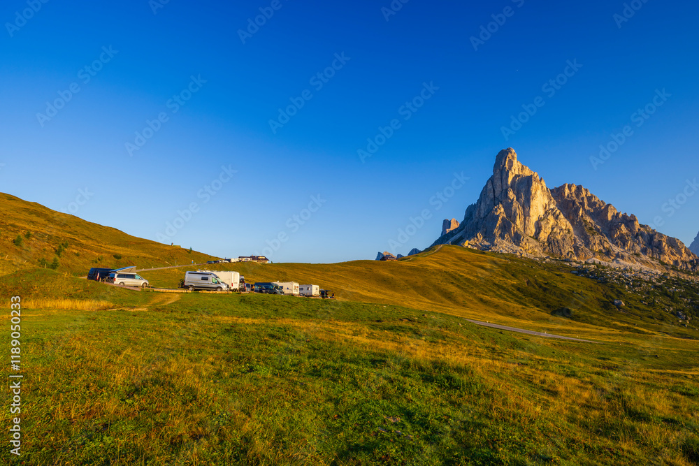 Fototapeta premium Giau Pass (Passo Giau), Dolomites Alps, South Tyrol, Italy