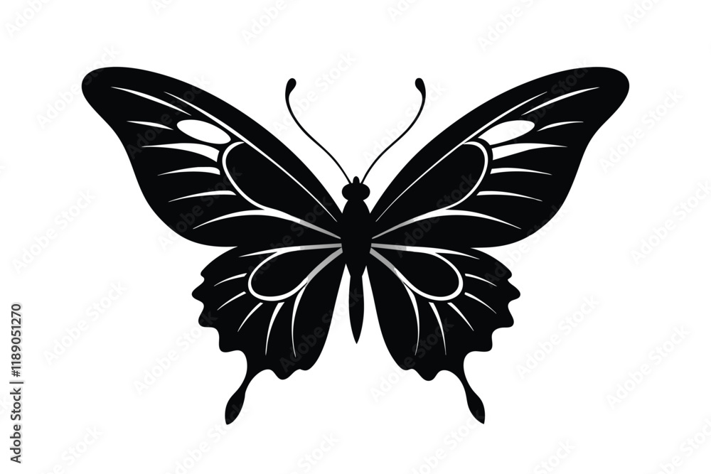Vector butterfly black silhouette butterfly C.eps Vector butterfly black silhouette butterfly C.eps