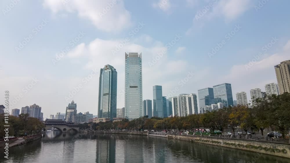 Construction delay impacting high rise project in Jinjiang district of Chengdu Construction delay impacting high rise project in Jinjiang district of Chengdu