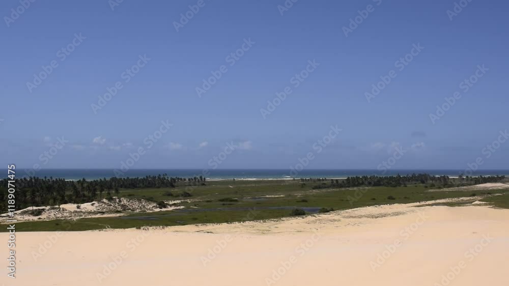 Above view from the Paracuru beach, Ceara state, Brazil. Near Fortaleza. Above view from the Paracuru beach, Ceara state, Brazil. Near Fortaleza.