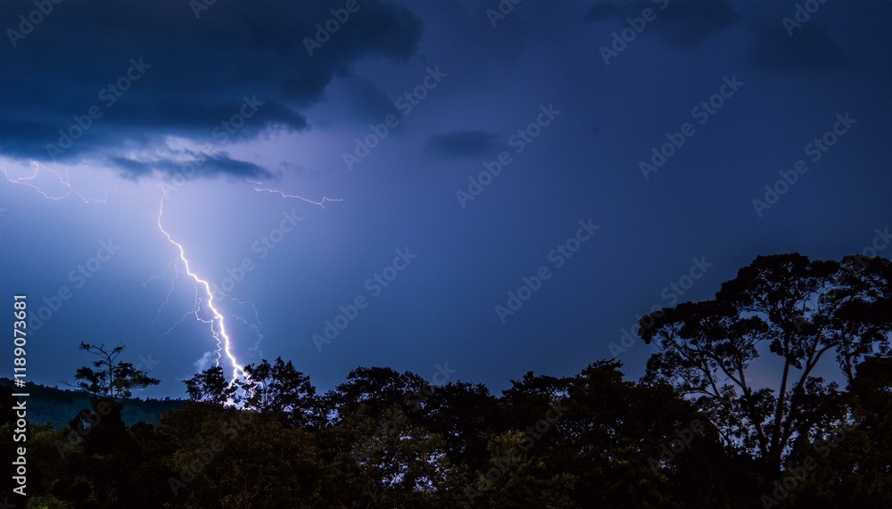 A dance of light and sound unfolds in the storm. A dance of light and sound unfolds in the storm.