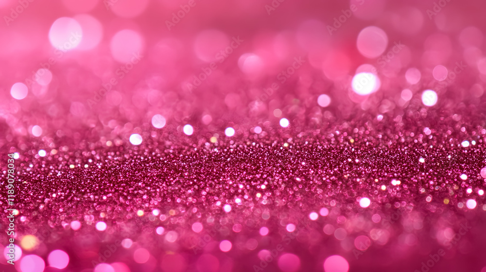A pink glitter texture creates an abstract background. A pink glitter texture creates an abstract background.