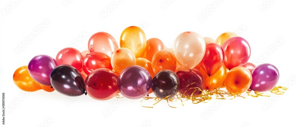 Obraz premium A collection of colorful balloons on a white background