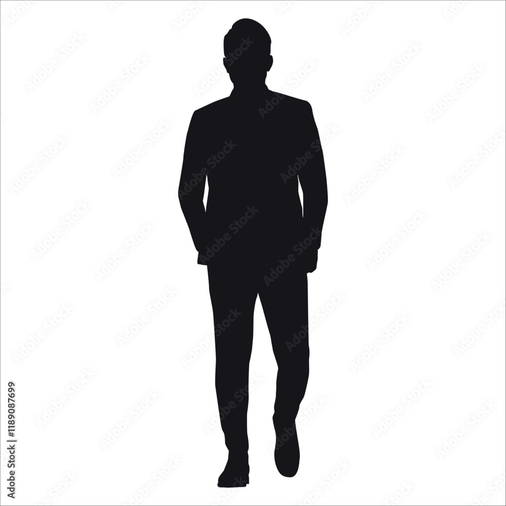 Businessman or Employee Silhouette vector illustration Businessman or Employee Silhouette vector illustration