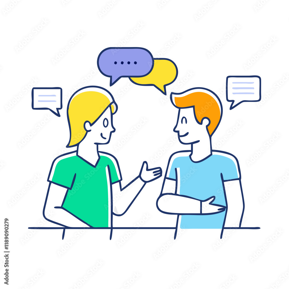 best friends in conversation icon best friends in conversation icon
