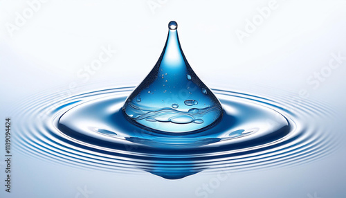 glycerin gel drop isolated generative ai