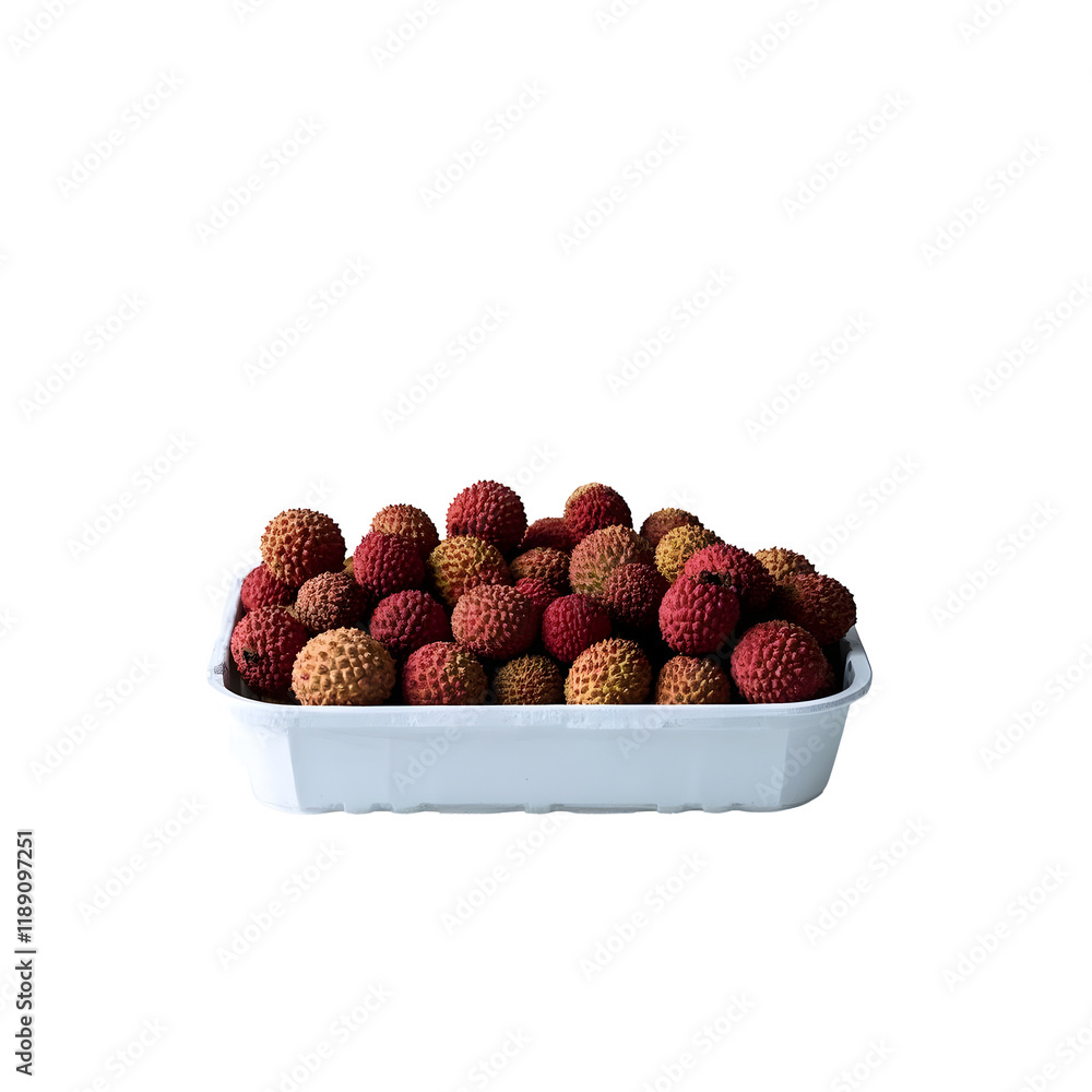Lychees in big box Lychees in big box