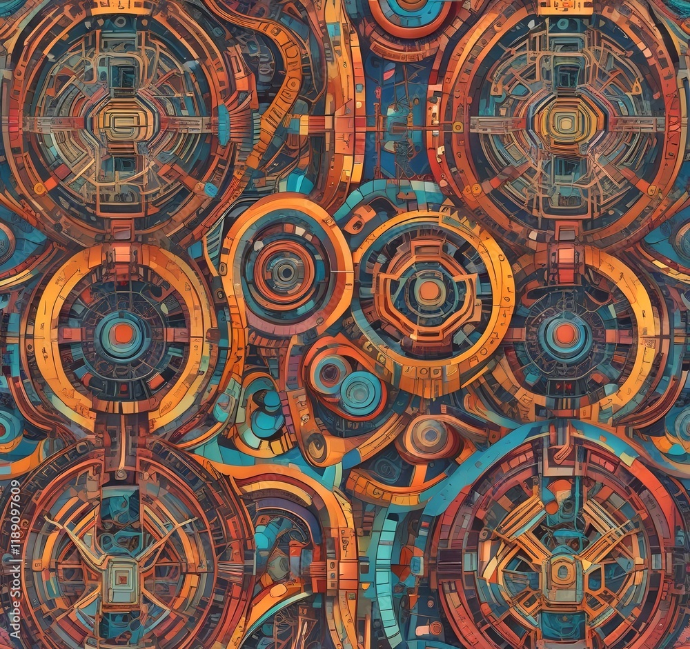 Illustration of abstract tech background. Illustration of abstract tech background.