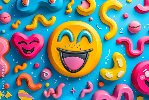 comic illustrations, use lively, humorous visuals like laughing emojis, exaggerated faces, and comic-style text boxes in bright, vibrant colors