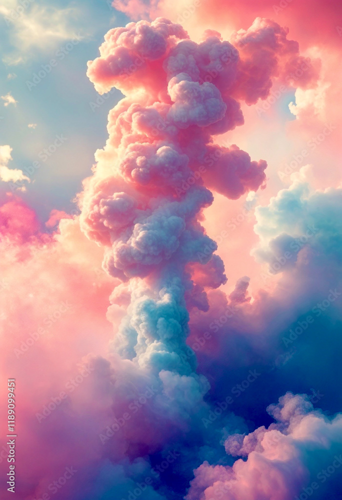 Naklejka premium colorful clouds in the sky