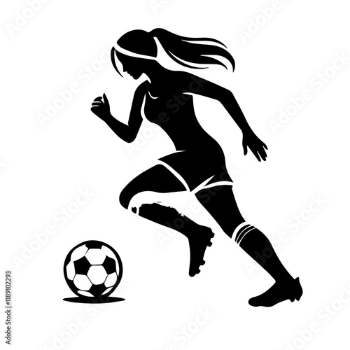 Vector of a soccer player