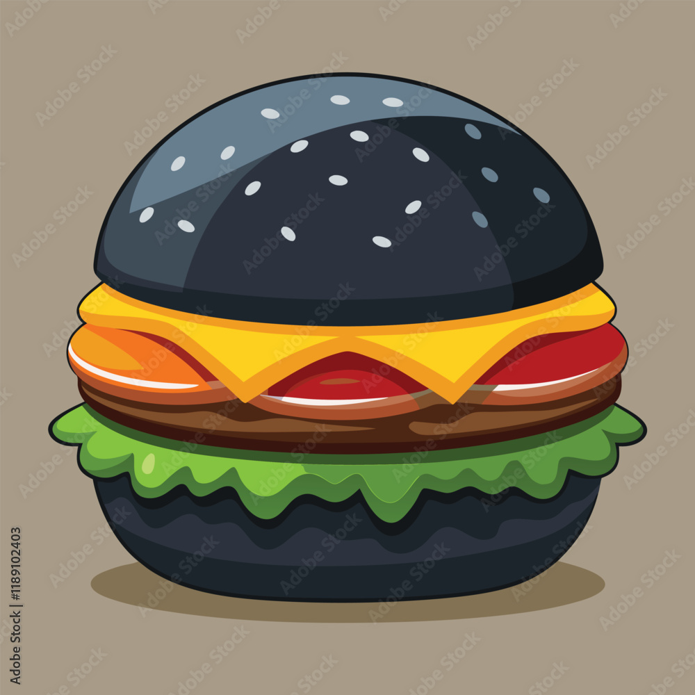 Hamburger with toppings isolated on a white background Hamburger with toppings isolated on a white background
