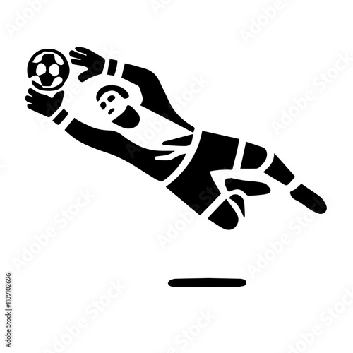 Vector of a soccer player