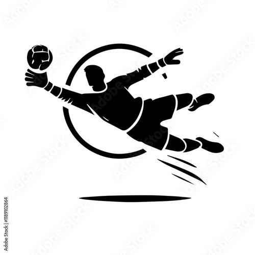 Vector of a soccer player