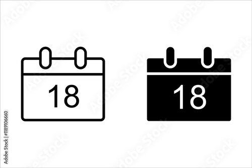 Calendar icons collection 1, 2, 3, 4, 5, 6, 7, 8, 9, 10, 11, 12, 13, 14, 15, 16, 17, 18, 19, 20, 21, 22, 23, 24, 25, 26, 27, 28, 29, 30. All days of yea. Vector illustration