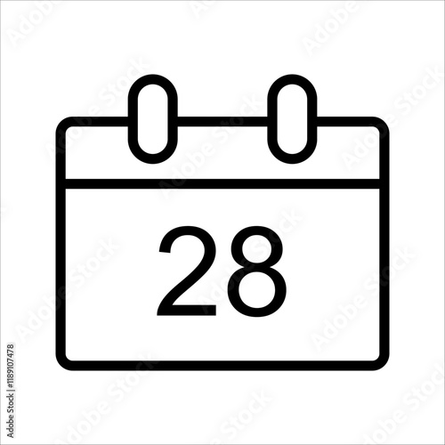 Calendar icons collection 1, 2, 3, 4, 5, 6, 7, 8, 9, 10, 11, 12, 13, 14, 15, 16, 17, 18, 19, 20, 21, 22, 23, 24, 25, 26, 27, 28, 29, 30. All days of yea. Vector illustration