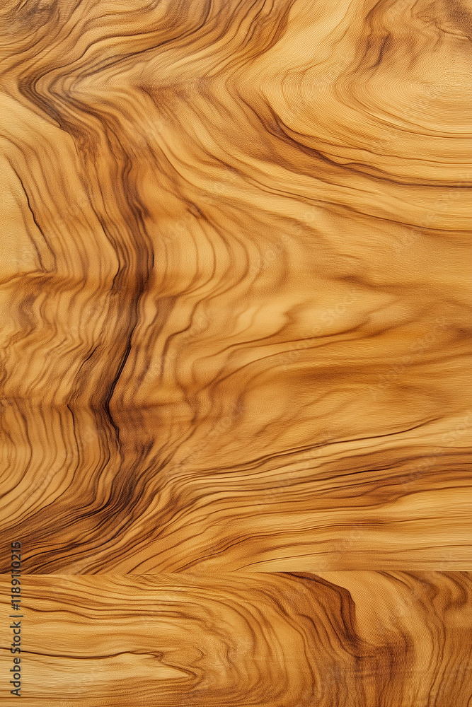 Elegant Wooden Panel with Organic Flowing Grain Elegant Wooden Panel with Organic Flowing Grain