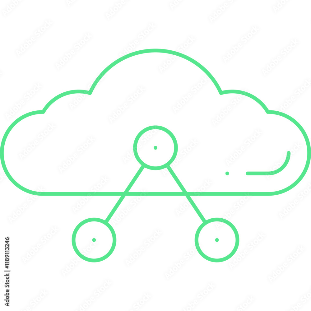 Shared Cloud icon single vector illustration Shared Cloud icon single vector illustration