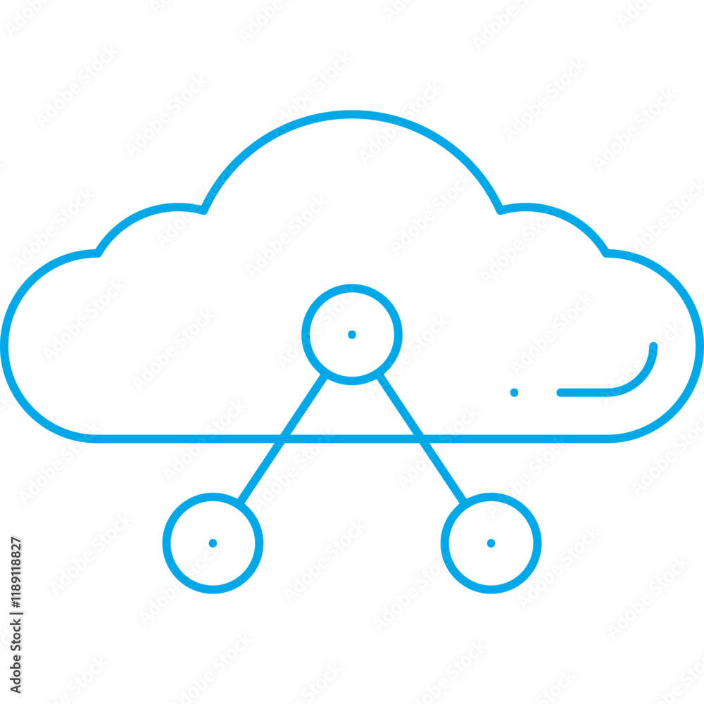 Shared Cloud icon single vector illustration Shared Cloud icon single vector illustration