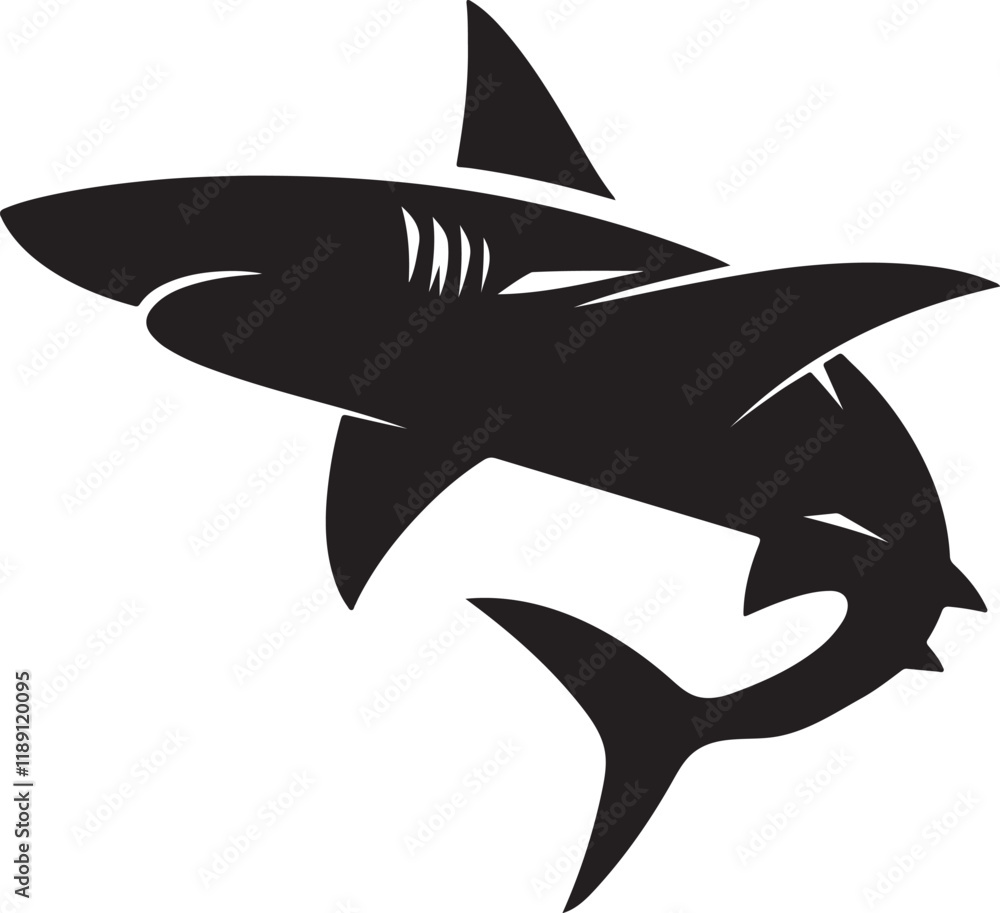 Fototapeta premium shark illustration
