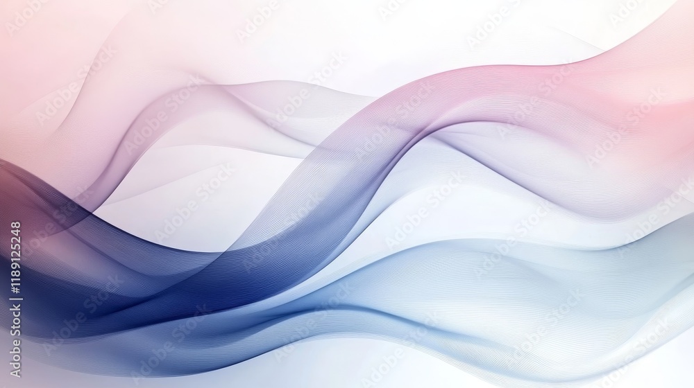 Serene Pastel Waves - Minimalist Abstract Design with Flowing Shapes Serene Pastel Waves - Minimalist Abstract Design with Flowing Shapes