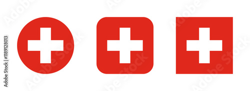 Switzerland flag icon set