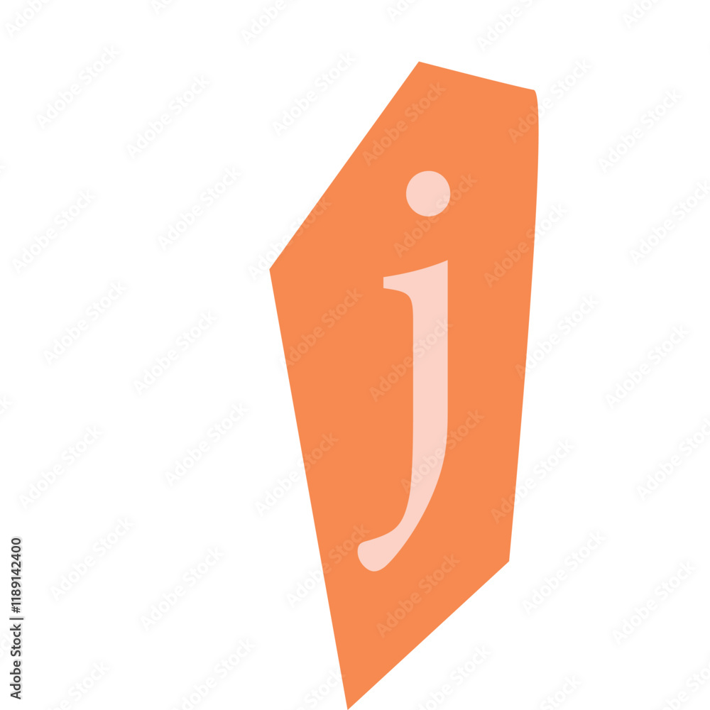 sticker cutout alphabet number retro