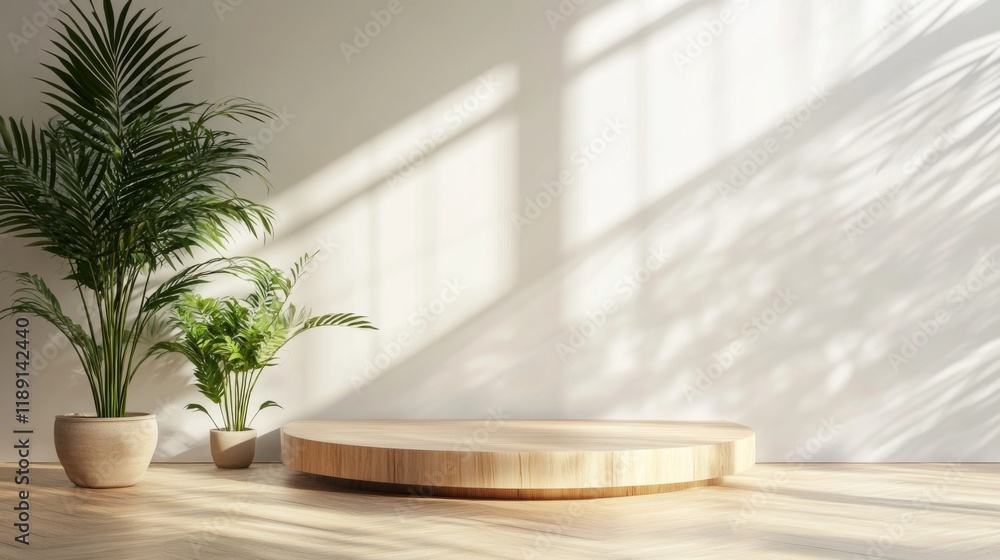 Fototapeta premium Modern Minimalist Interior Scene