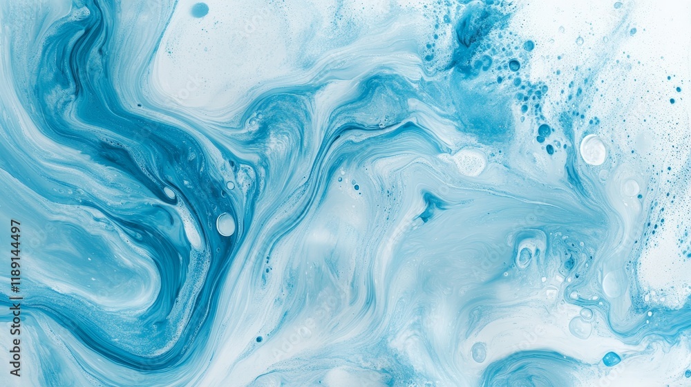 Serene Cyan Flow - Minimalist Abstract Composition with Organic Curves and Clean Texture Serene Cyan Flow - Minimalist Abstract Composition with Organic Curves and Clean Texture
