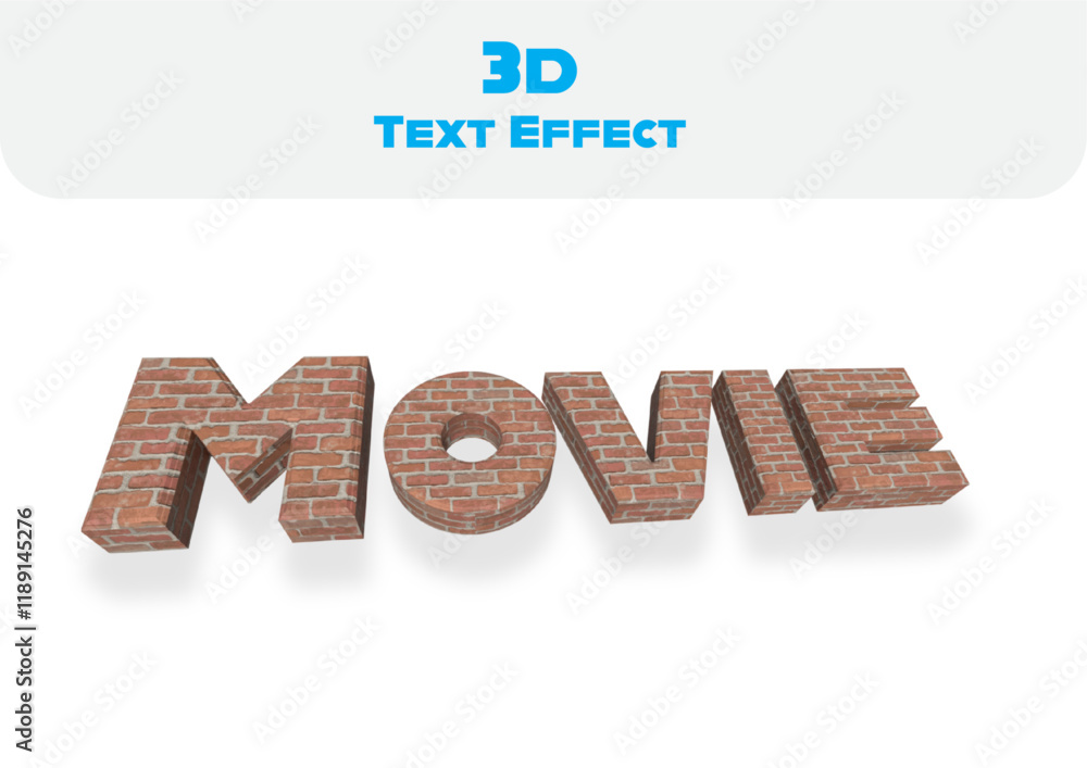 3d Text effect style with effects 3d Text effect style with effects