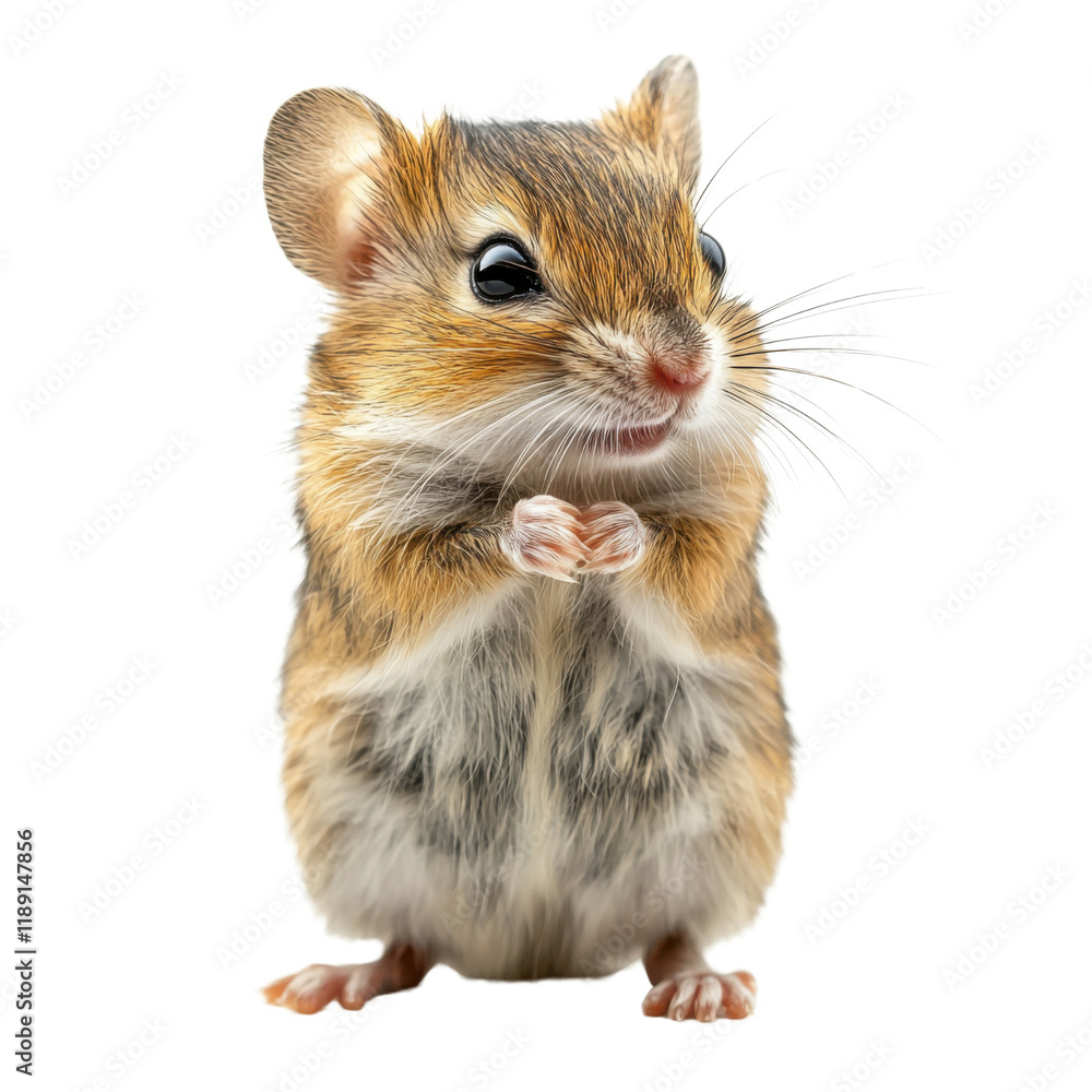 A brown mouse isolated transparent background A brown mouse isolated transparent background