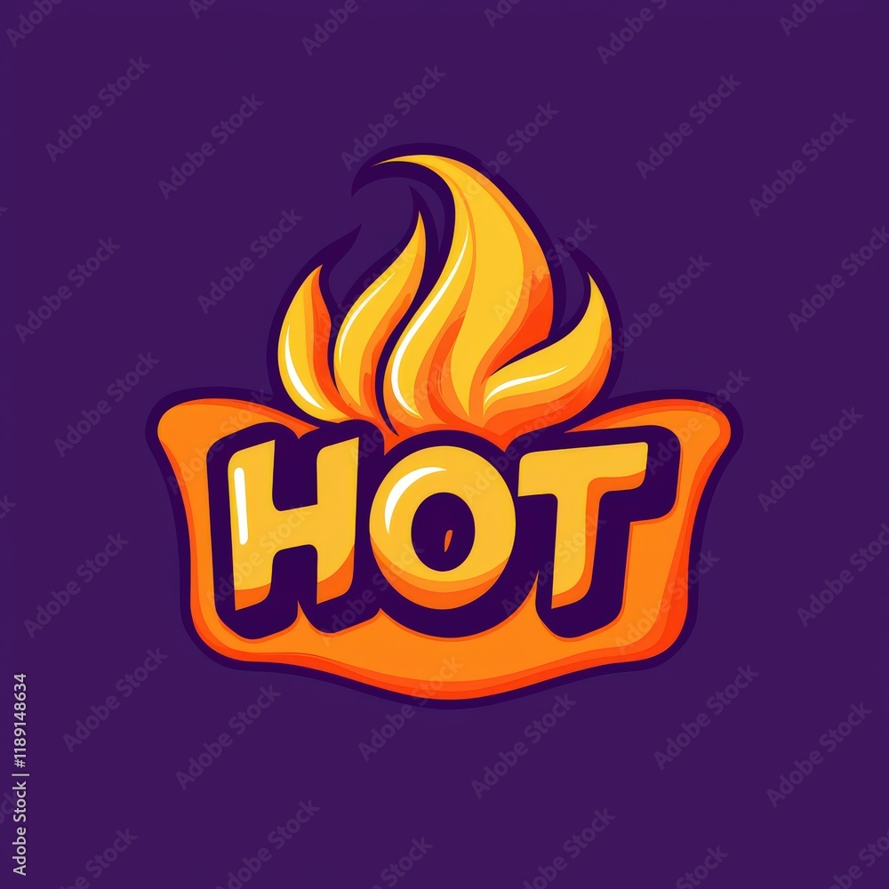 Vibrant Abstract Shape Logo with Fiery Elements and Bold Text Design Vibrant Abstract Shape Logo with Fiery Elements and Bold Text Design
