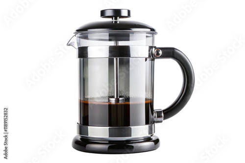 Wallpaper Mural Elegant French press coffee maker with ergonomic handle and modern design, highlighting a fresh brew, perfect for coffee lovers Torontodigital.ca