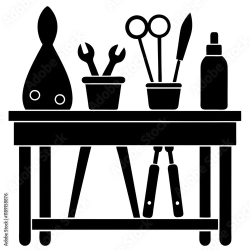 Craft Materials Extravaganza: Tools and Supplies in Silhouette yarn   