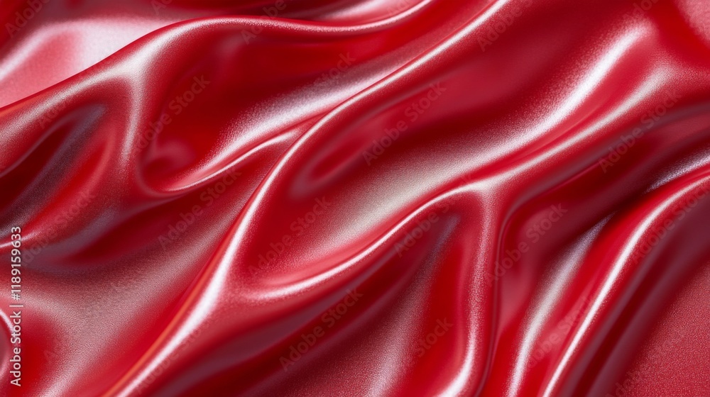 Obraz premium Luxurious Red Satin Fabric Background