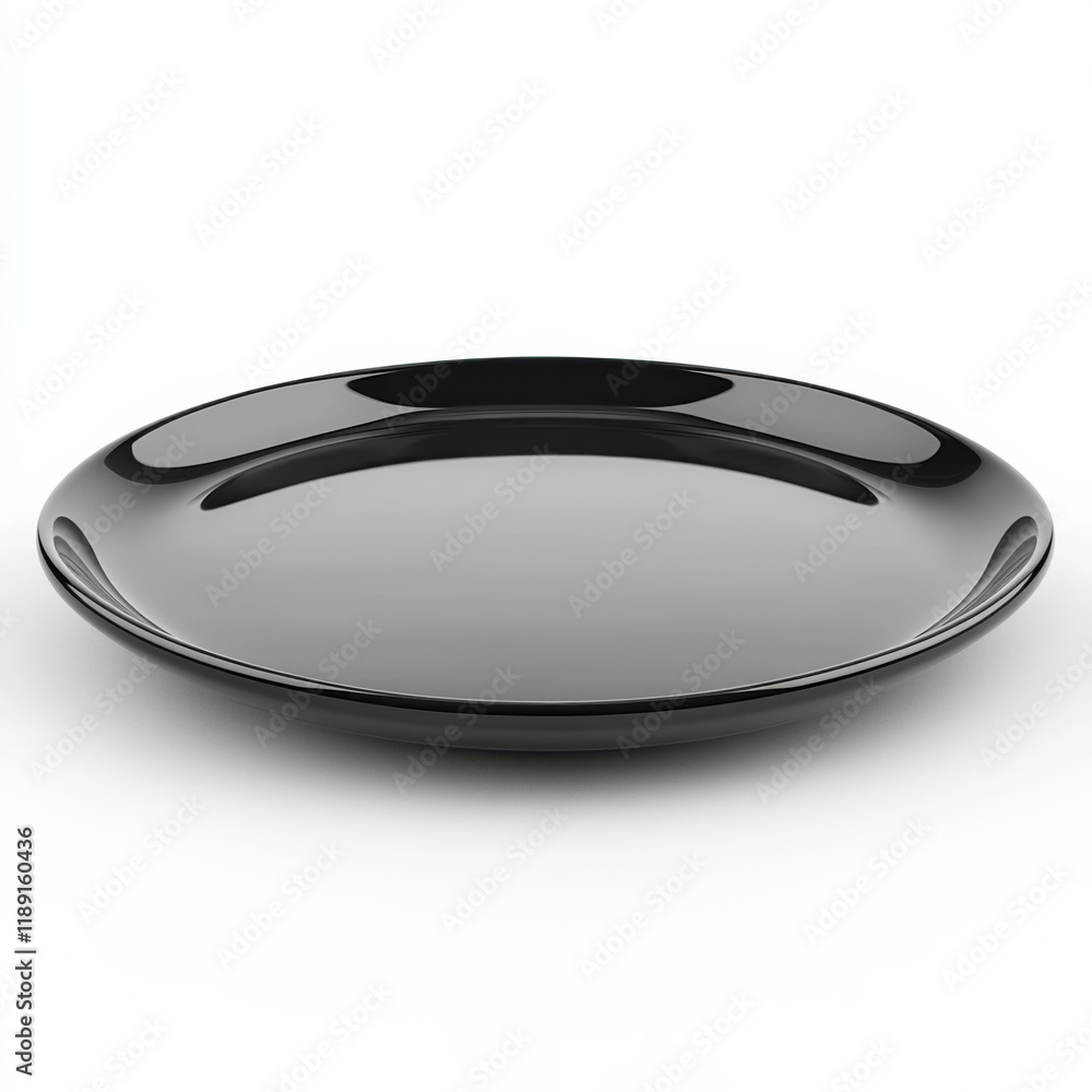 Simple white ceramic plate isolated on a white background. Simple white ceramic plate isolated on a white background.