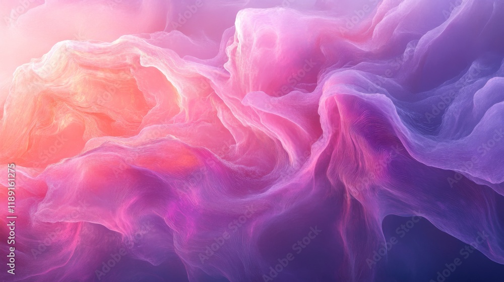 Obraz premium Dreamy Abstract Colorful Waves