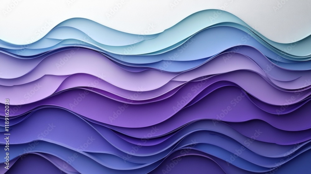 Fototapeta premium Abstract Paper Waves