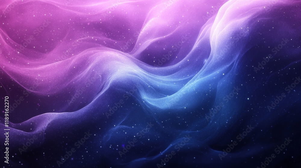 Obraz premium Ethereal Cosmic Waves