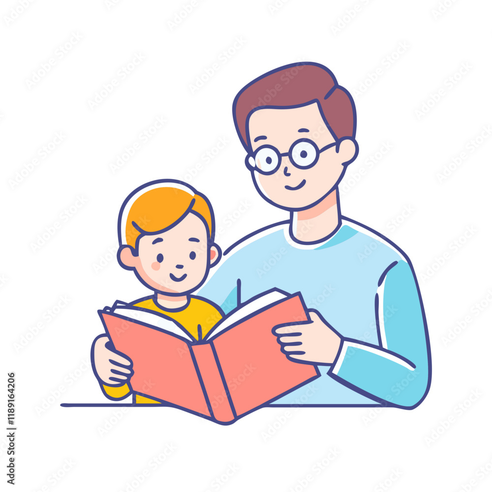 father and child reading vector icon, father and child reading vector illustration - simple illustration of father and child reading, perfect for logos,and father and child reading -themed designs. father and child reading vector icon, father and child reading vector illustration - simple illustration of father and child reading, perfect for logos,and father and child reading -themed designs.